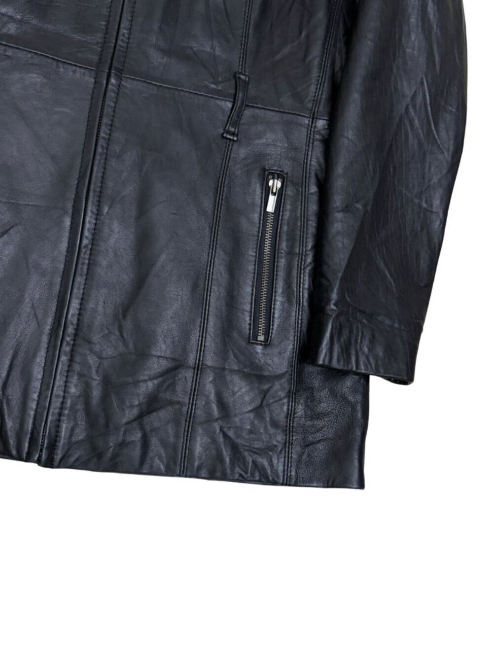 Wilsons Leather Black Coat Winter Insulated Business Casual Jacket Womens Large - Picture 6 of 6